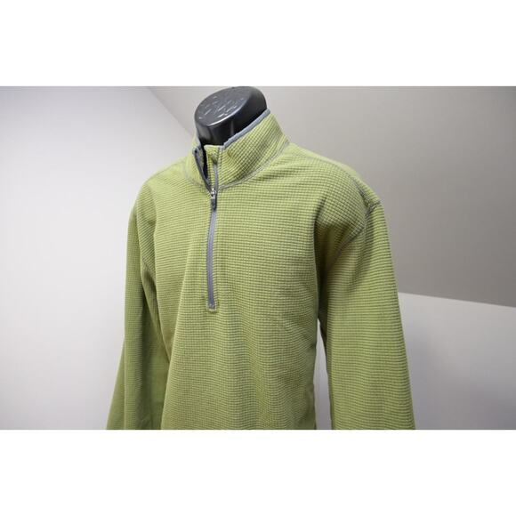 Eddie Bauer Athletic Jacket Thermal Waffle Knit 1/4 Zip Pullover Mens Sz XL TALL - Picture 1 of 9